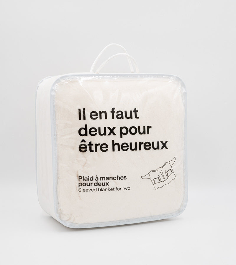 Plaid Ă manches pour deux personnes đš