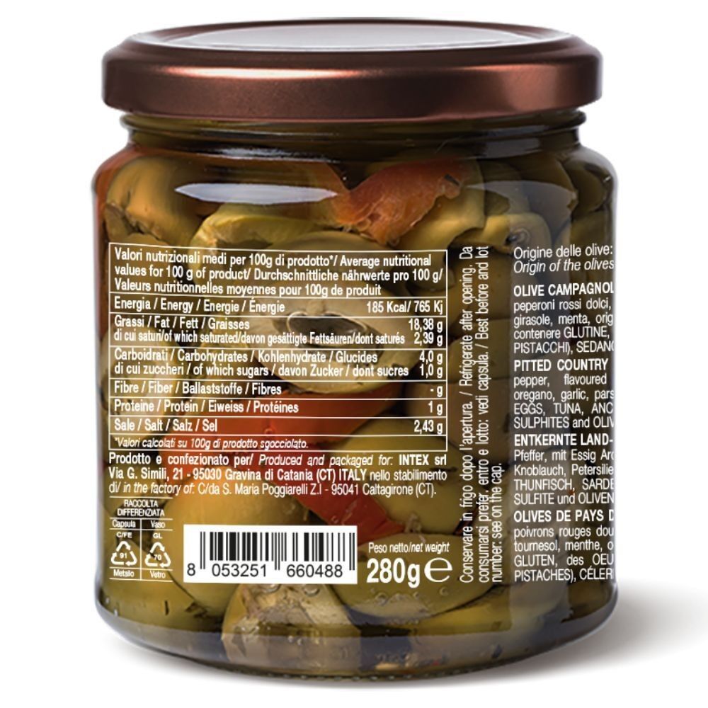 Olives de campagne dénoyautées