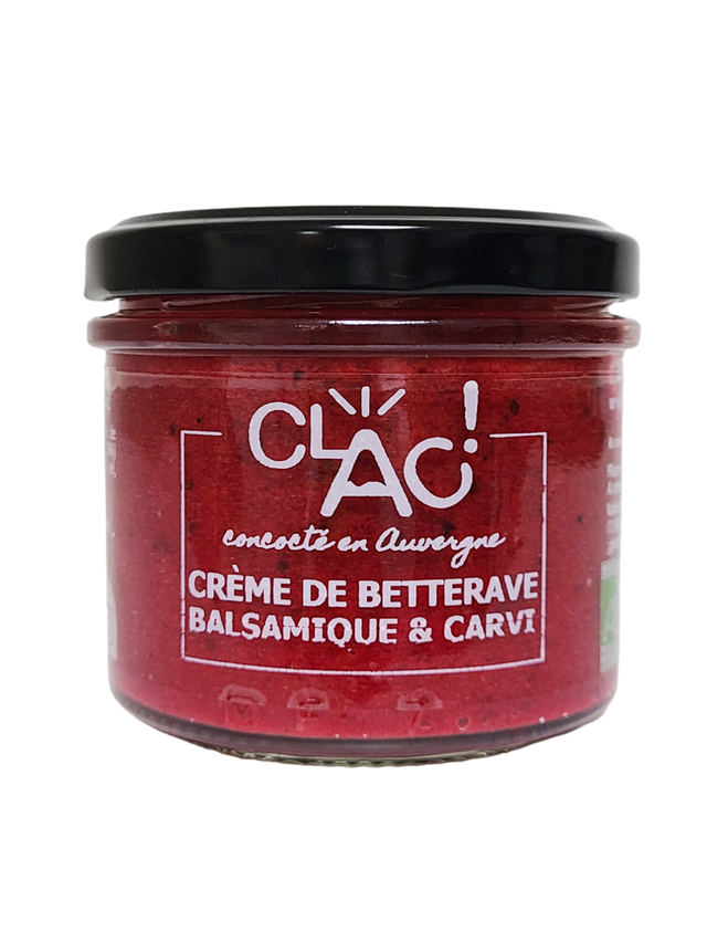 Mousse de betterave balsamique et carvi