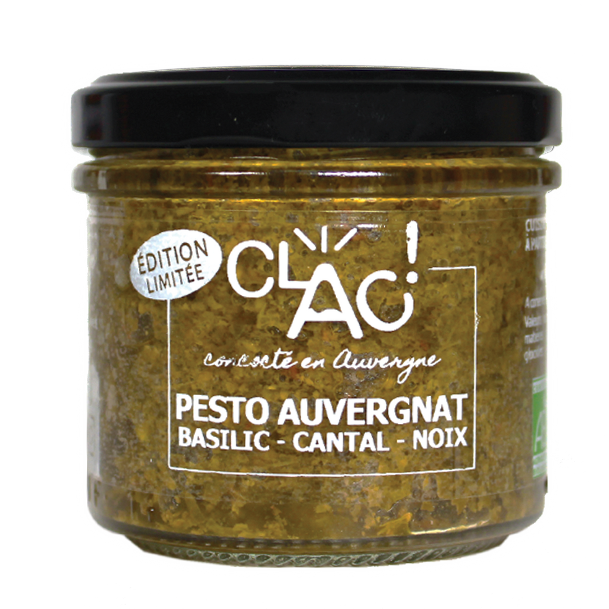 Pesto auvergnat basilic cantal noix