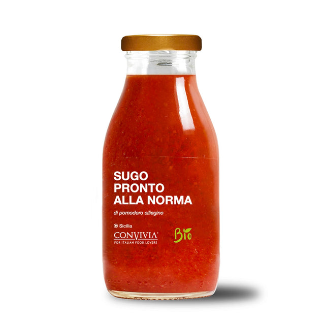 Sugo pronto di pomodoro ciliegino alla norma bio 250g