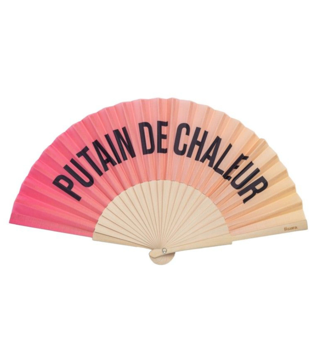 Eventail P**** de chaleur dégradé pêche abricot