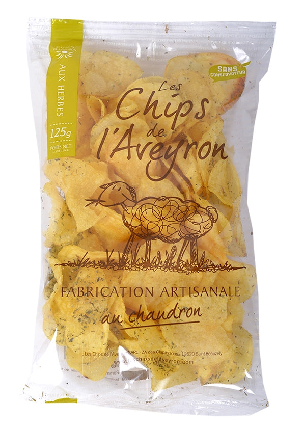 Chips artisanales Aveyron aux herbes